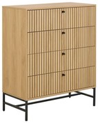 OLIVIA fiókos komód, tölgy