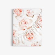 Goldea pamut körgumis lepedő deluxe - illatos bazsarózsa 140 x 200 cm