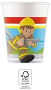 Tűzoltó Rescue papír pohár 8 db-os 200 ml FSC