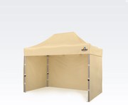 Profi piaci sátor 2x3m ALU EXCLUSIVE (3 oldalfal) - plusz 3 oldalfal - Bézs