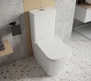 Erga Jotta, WC kombinált csésze 640x365x820 mm, Perem nélküli + wc ülőke, fényes fehér, ERG-V03-JOTTA-RIM-WH