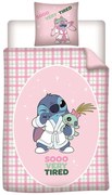 Disney Lilo és Stitch, A csillagkutya Very Tired ágyneműhuzat 140×200cm, 65×65 cm