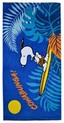 Snoopy Cowabunga fürdőlepedő, strand törölköző 70x140cm