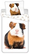 Fehér egyszemélyes pamut gyerek ágyneműhuzat 140x200 cm Guinea Pig – Jerry Fabrics