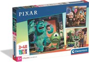 Disney Classics Pixar 3x48 db-os puzzle Clementoni