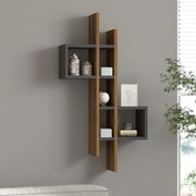 Fali polc Emse - Oak, Anthracite