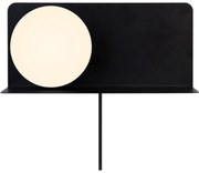 Nordlux - Fali lámpa polccal LILIBETH 1xE14/25W/230V fekete