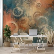 Fotótapéta - Körök természetes színekben (147x102 cm)