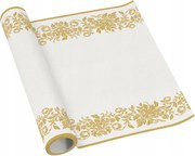 Arany színű, flizelinnel díszített futófelület Paw tekercsben, eldobható öko 40cmx5m 1db