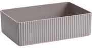 Stripe kozmetikai szervező barna, 21 x 6 x 14 cm