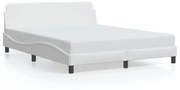 fehér műbőr ágykeret Dover 160x200 cm