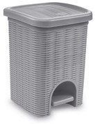 STEFANPLAST Fürdőszobai hulladékkosár Elegance 6l, szürke