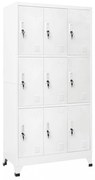 acél öltözőszekrény 9 rekesszel 90 x 45 x 180 cm