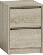 K2 éjjeliszekrény, sonoma