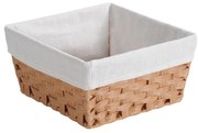 Kesper 17842 Tároló kosár textil béléssel, 28,5 x28,5 x 14,5 cm