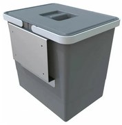 Beépített ajtós szemetes 15 l, szürke