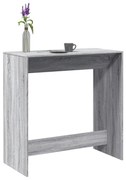 szürke sonoma színű szerelt fa bárasztal 102 x 50 x 103,5 cm