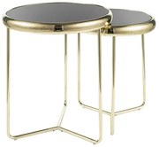 Scarlet II dohányzóasztal szett fekete/arany