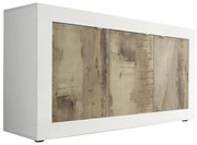 Komód NERILA fehér/barna