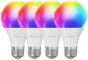 Nanoleaf N7501B02-4A60E-KÉSZLET 4x LED RGBW Dimmelhető izzó A19 E27/9W/230V 2700-6500K