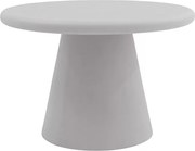 Clav kerek dohányzóasztal 60 cm - világosszürke