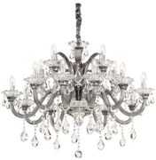 Ideal Lux - Kristály csillár láncon COLOSSAL 15xE14/40W/230V átm. 95 cm szürke