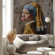 Fotótapéta - Modern lány gyönggyel (147x102 cm)