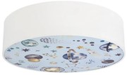 Gyerek mennyezeti lámpa KIDDY 2xE27/40W/230V fehér/kék