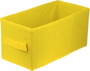 Textil tárolódoboz Lavita sárga 15x31x15