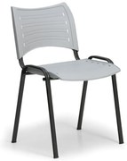 SMART műanyag szék - fekete lábak, szürke