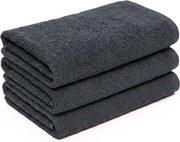 Bella sötétszürke 100% pamut gyerek törölköző 30x50 cm, 100% pamut