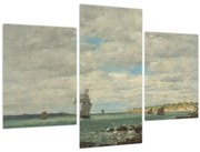 Kép - Eugène Boudin, Coast of Brittany, reprodukciók (90x60 cm)