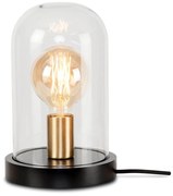 Fekete asztali lámpa üveg búrával (magasság 30 cm) Seattle – it's about RoMi