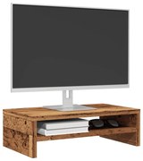 Régi fa forgácslap monitorállvány 42 x 24 x 13 cm