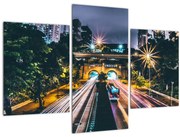 Egy éjszakai város képe (90x60 cm)