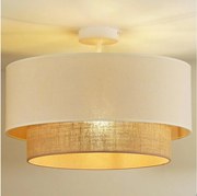 Duolla - Felületre szerelhető csillár BOHO 1xE27/15W/230V átm. 45 cm krémes/barna