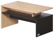 Casaria SACRAMENTO dohányzóasztal, 95x55x50cm, barna/szürke