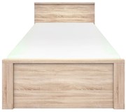 Franciaágy 120 cm Noella (szonoma tölgy) (matrac és ágyrács nélkül). Akció -15%. 1053142