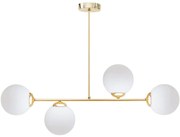 Csillár rúdon FIRA 4xE27/60W/230V arany