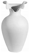 Fehér kerámiaváza 41,5x23 cm