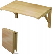 Fali asztal Összecsukható asztal Falra szerelhető íróasztal 75x50