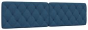 kék szövet fejtámla párna 200 cm