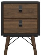 Sötétbarna éjjeliszekrény Ry – Tvilum