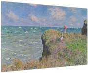 Kép - Claude Monet, Cliff Walk at Pourville, reprodukciók (90x60 cm)