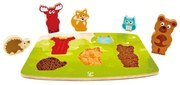 HAPE Tapintós Puzzle Erdei Állatok - 24 hó+