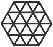 Triangles fekete szilikon edényalátét - Zone