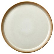 Basic Cream krémszínű agyagkerámia lapostányér, ⌀ 27 cm - Bitz