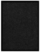 antracitszürke csíkos lábtörlő 60 x 80 cm