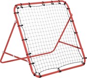 HOMCOM Rekordfal Labdarúgáshoz, Visszaverő Háló, Fém Váz PE Szövetből, Visszatérő Háló Baseballhoz és Kosárlabdához, Ifjúsági Labdarúgó Kapu 96x80x96c