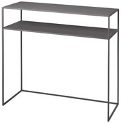 Sötétszürke fém konzolasztal 35x85 cm Fera – Blomus